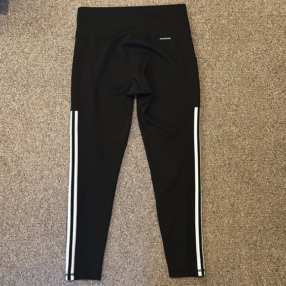 Adidas Aeroready 3 Stripe Leggings - Picture 2 of 2
